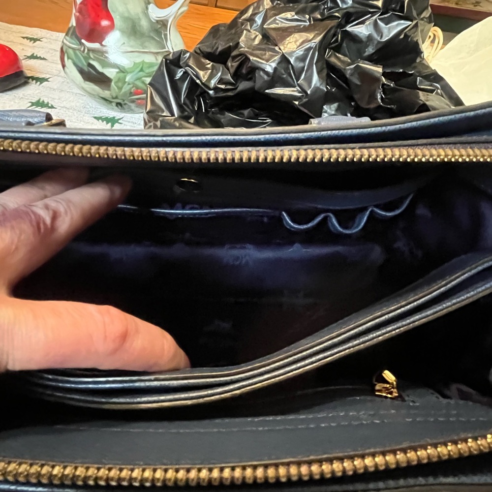 MCM Blue‎ Saffiano Leather 2 Way Bag - Picture 5 of 14